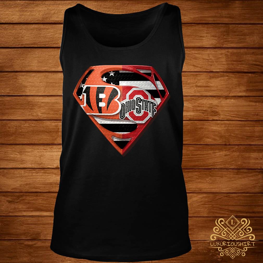 Superman Cincinnati Bengals And Ohio State Buckeyes Shirt