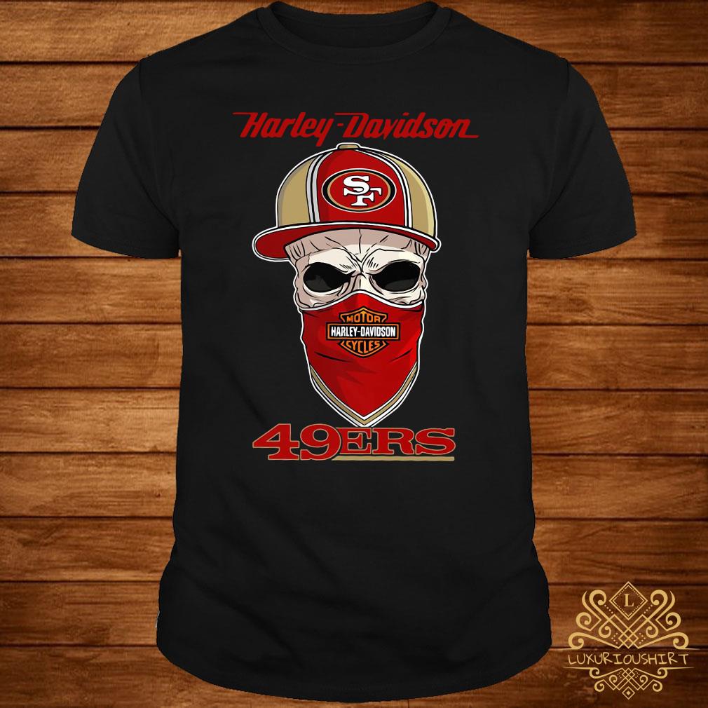 San Francisco 49ers Harley Davidson Skull shirt, hoodie, sweater, long  sleeve and tank top