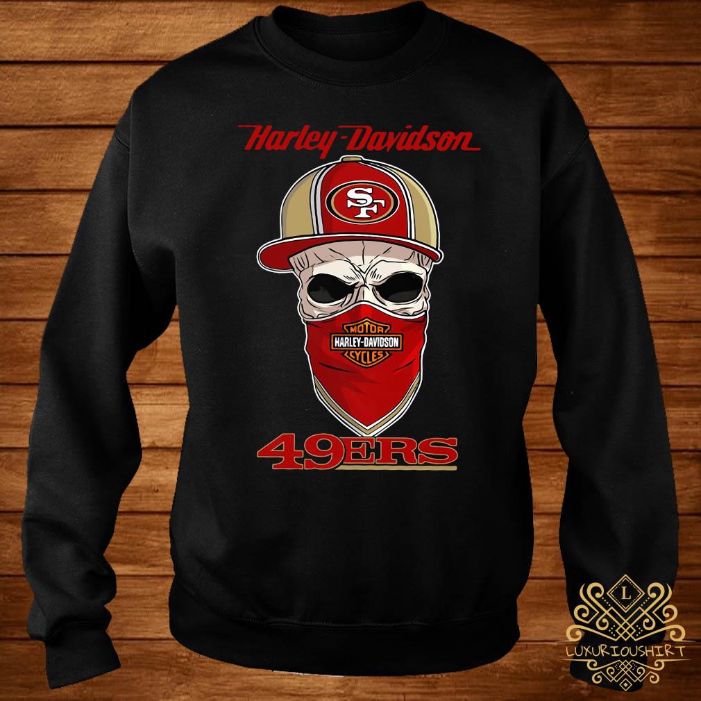 San Francisco 49ers Harley Davidson Skull shirt, hoodie, sweater, long  sleeve and tank top