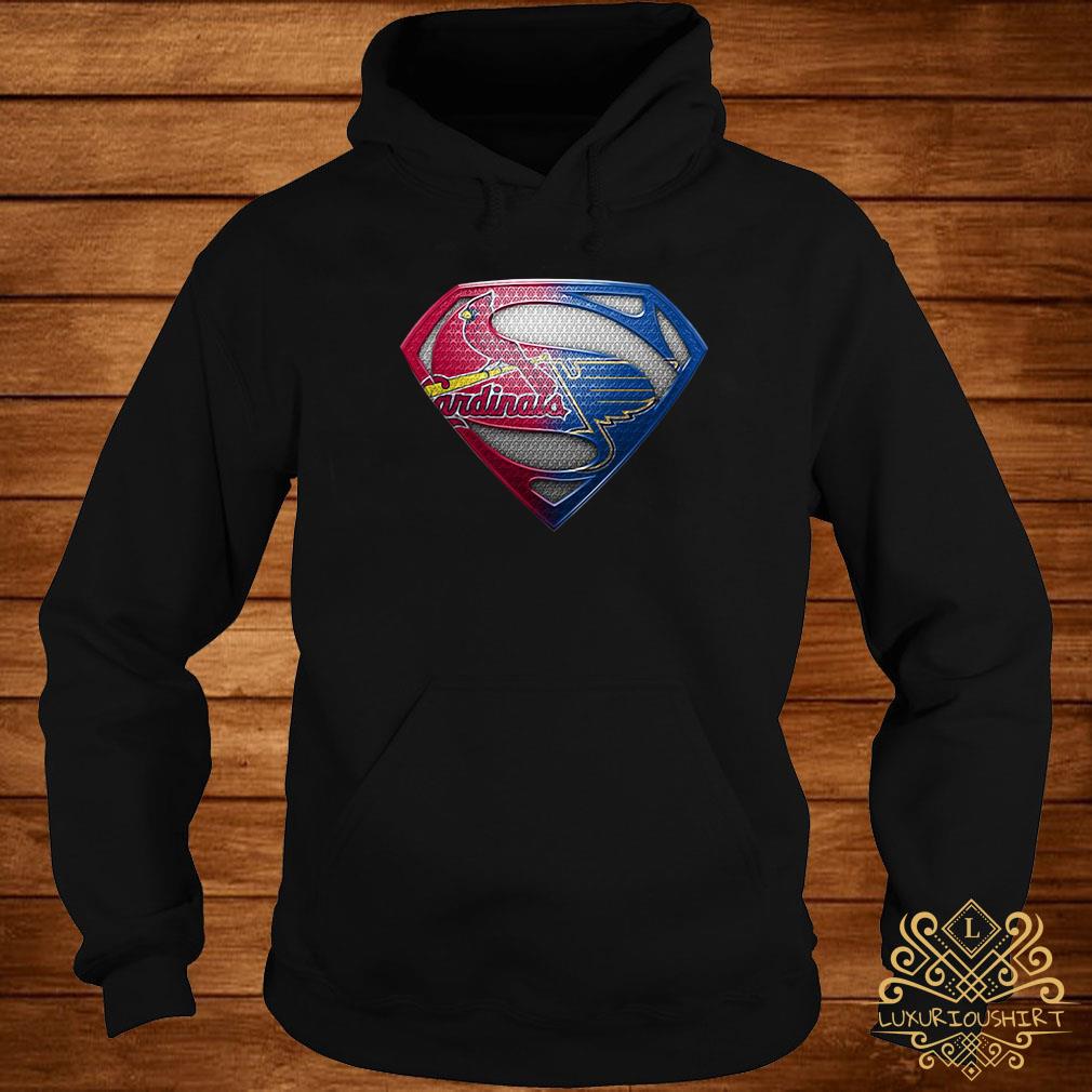 Superman St Louis Cardinals And St Louis Blues T-Shirt - Kingteeshop