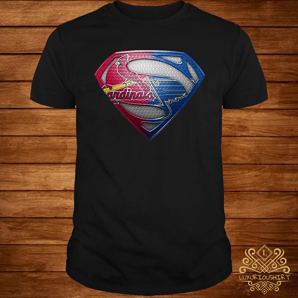 St Louis Blues Shirt Superman Logo Cardinals St Louis Blues Gift