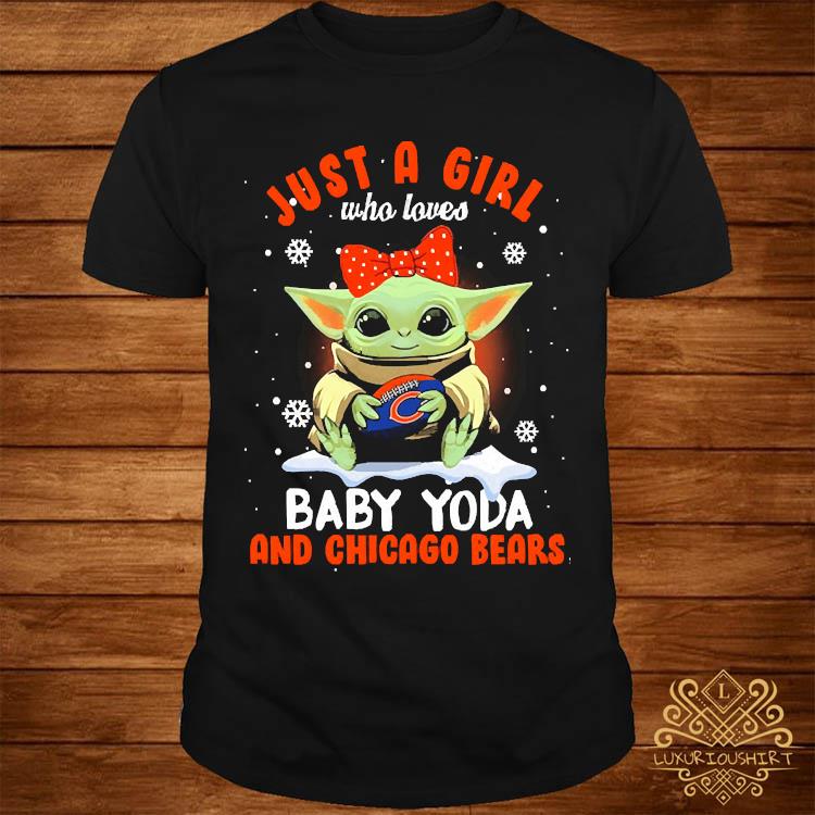 Baby Yoda Loves The Chicago Bears Star Wars Gifts Shirt - Shibtee Clothing